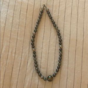 Tahitian Black Pearl Necklace and bracelet